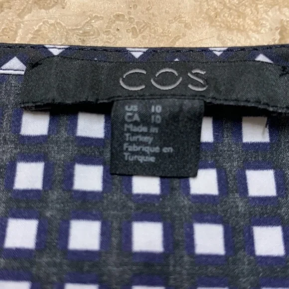 Women's Blue and Black Checkered Top - Picture 4 of 6